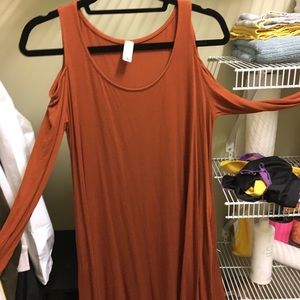 Cold shoulder dress